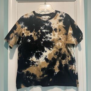 H&M Boys Cotton Jersey Tie Dye T Shirt Dark Blue Size US 12/14